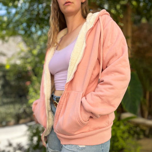 September Birth Flower | Morning Glory | Pink Fluffy Jacket | 2X