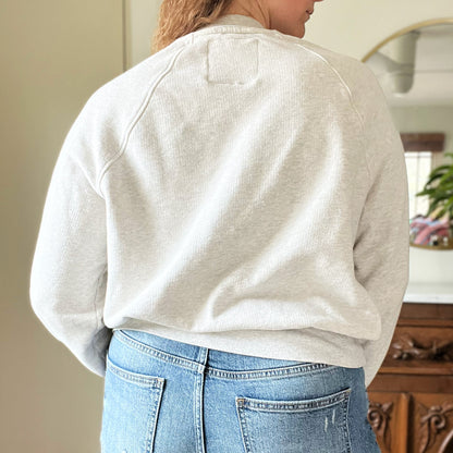 November Birth Flower | Chrysanthemum | Heather Gray Sweatshirt | Medium