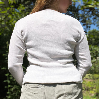Stay Feral | Opossum | Light Gray Long Sleeve Shirt | Medium
