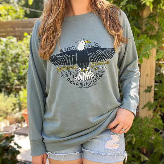 National Parks | Dusty Blue Long Sleeve | Large