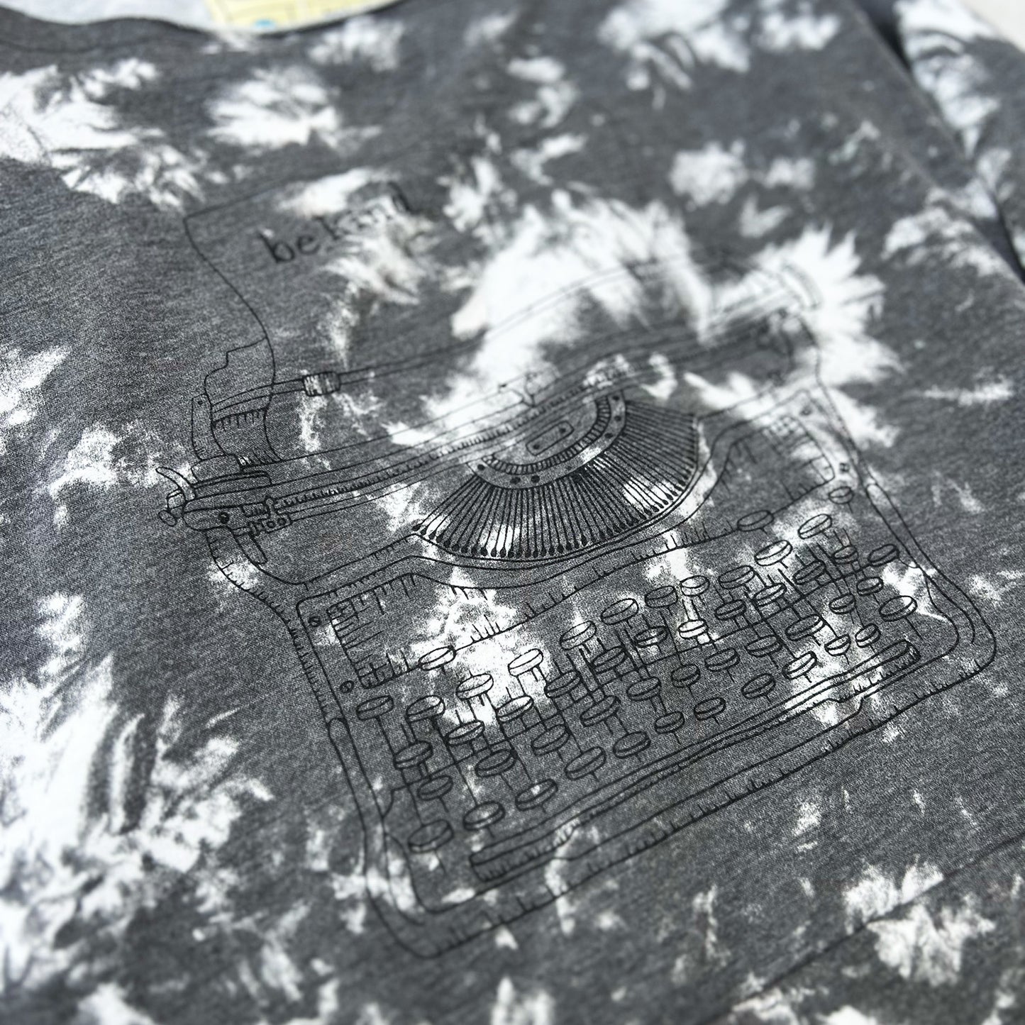 Typewriter | Gray Tiedye Long Sleeve | XS