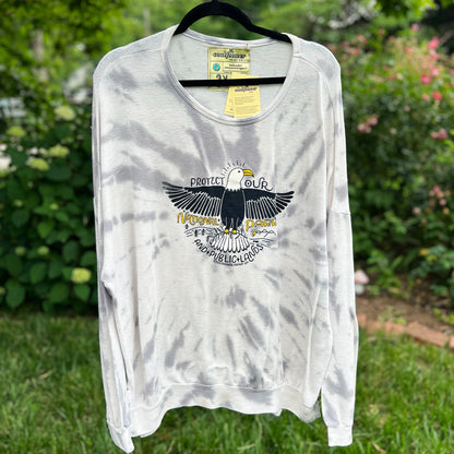 National Parks | Gray / White Tiedye Long Sleeve | 2X