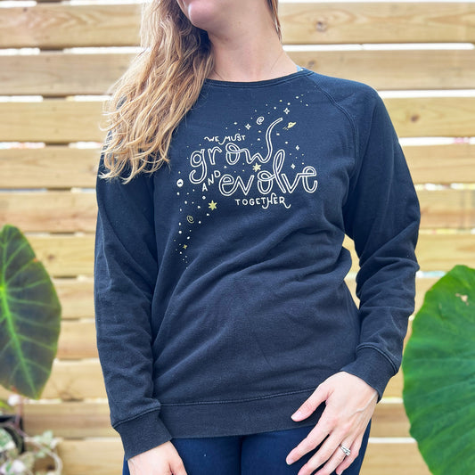 Grow & Evolve | Black Sweater | Medium.