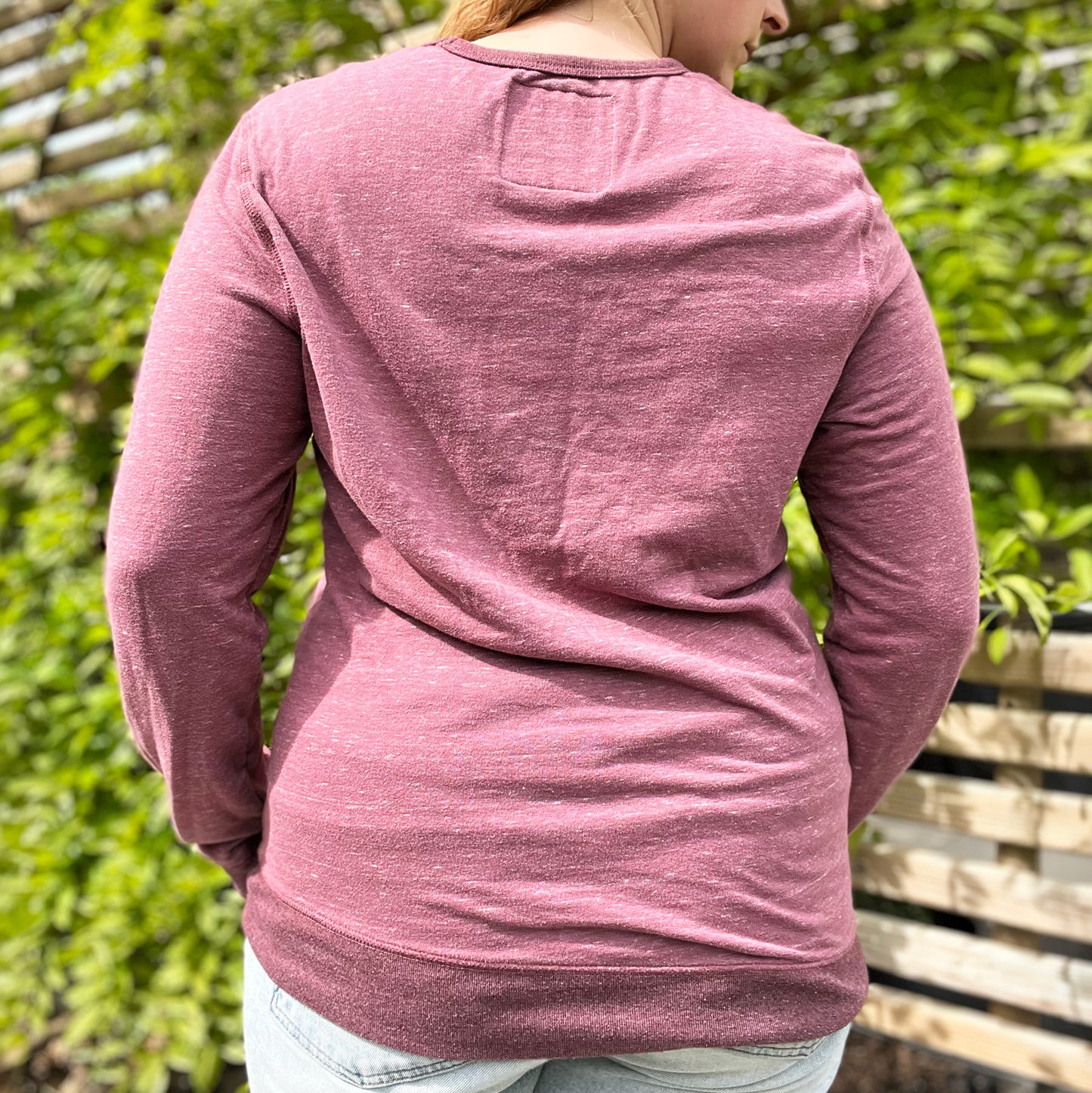 Stronger Together | June Birth Flower | Heather Plum Long Sleeve | Medium