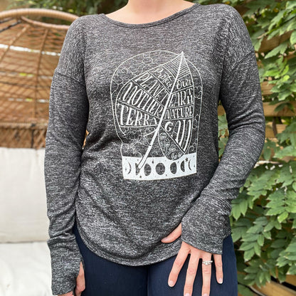 Protect Mother Nature | Heather Gray Long Sleeve | Medium