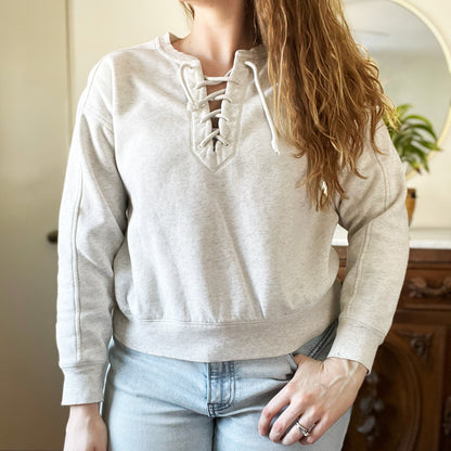 Shop Local | Heather Gray Pullover Sweatshirt | Medium