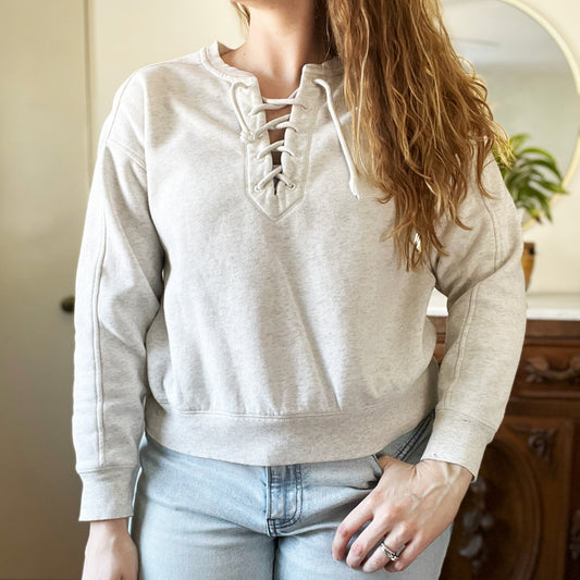 Shop Local | Heather Gray Pullover Sweatshirt | Medium
