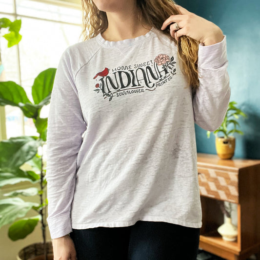 Home Sweet Indiana | Light Purple Long Sleeve | 2X