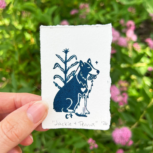 Jackie & Peanut | Tiny Art Print
