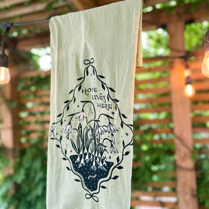 Tea Towel | Snow Drops | January Birth Flower