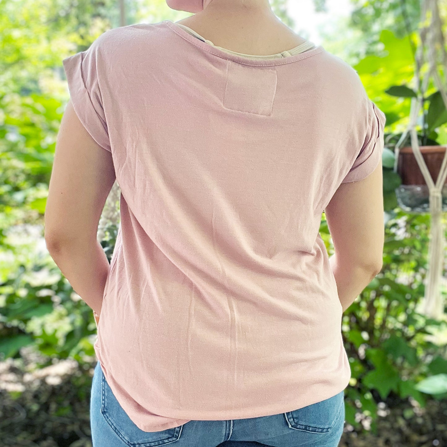 Stronger Together | June Birth Flower | Pink Tee | XL