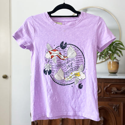 Koi Fish | Nevertheless We Persisted | Purple Tee | XS