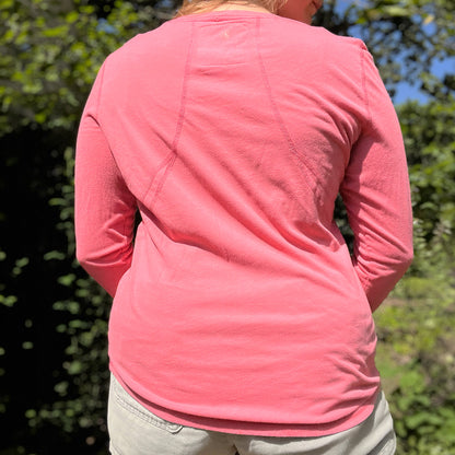 Stay Feral | Opossum | Pink Long Sleeve Shirt | Large