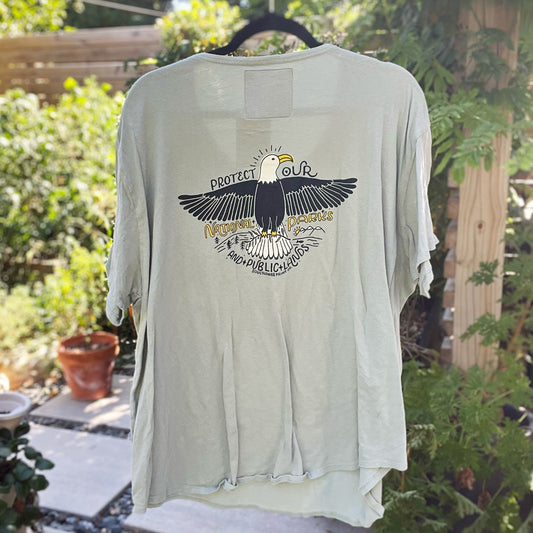 National Parks | Dusty Blue Pocket Tee | 2X
