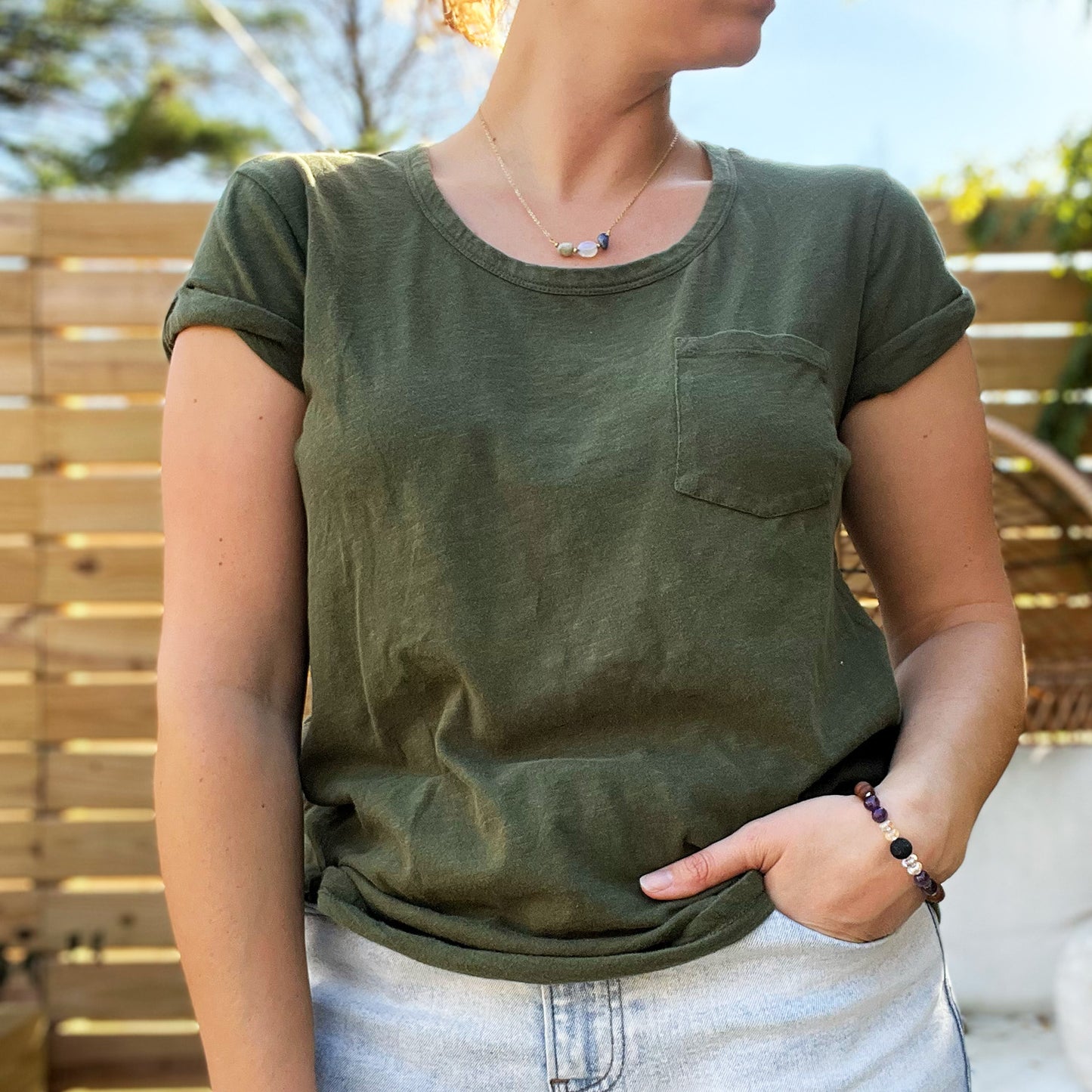 Protect Mother Nature | Forest Green Tee | Large