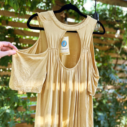 Typewriter | Mustard Yellow Dress | Small