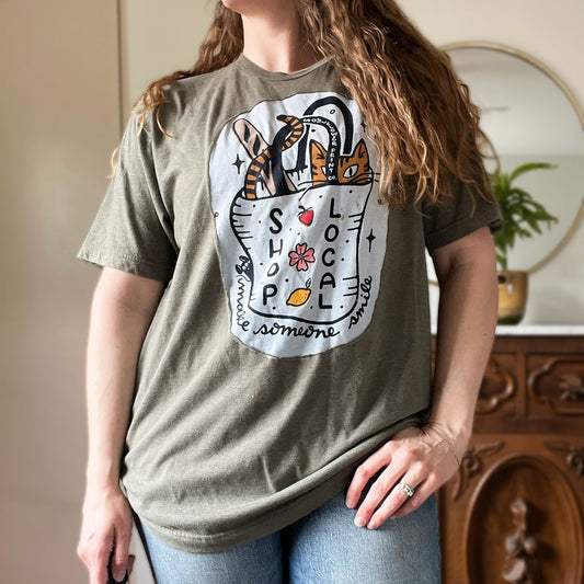 Shop Local | Olive Green Tee | XL