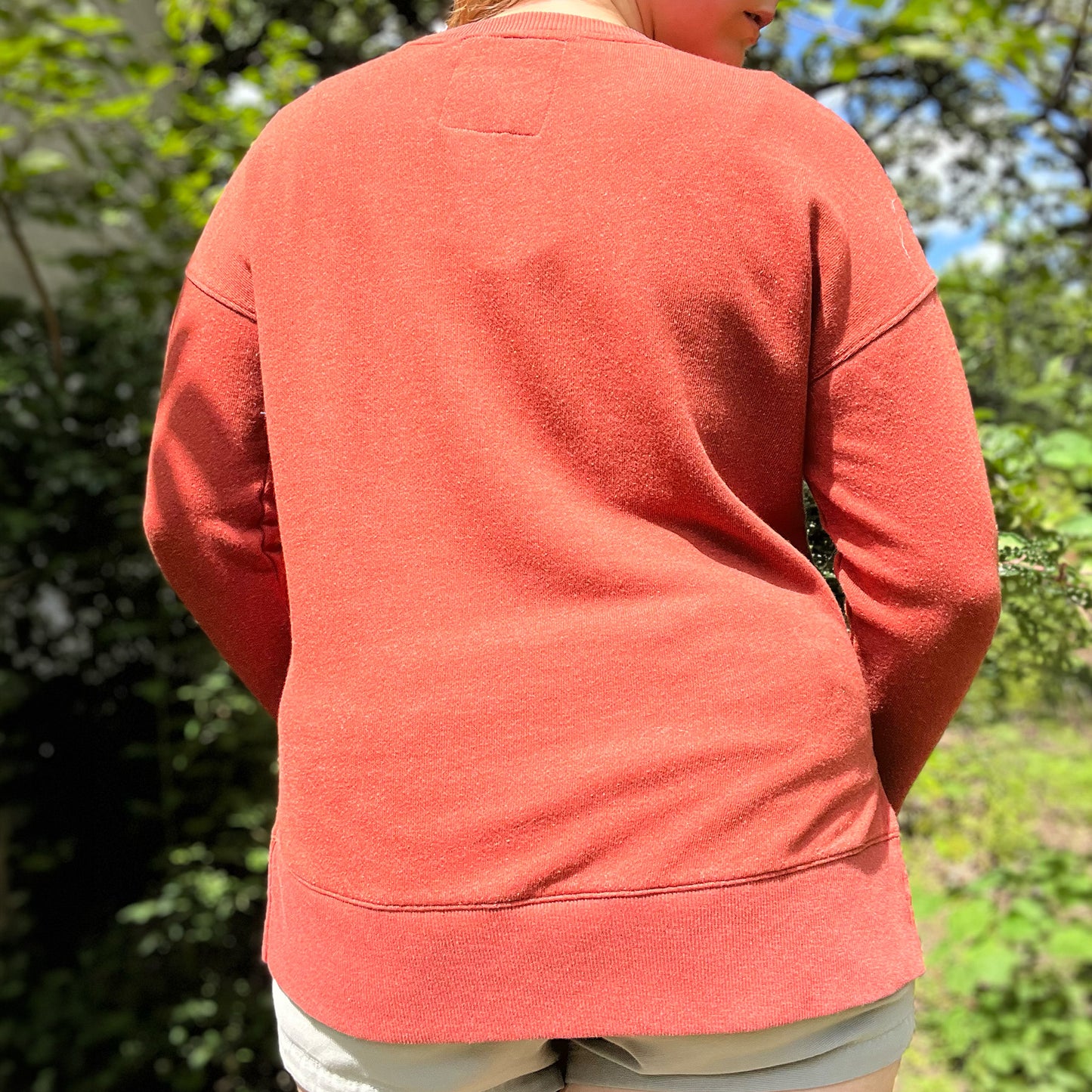 November Birth Flower | Chrysanthemum | Burnt Orange Sweatshirt | Small