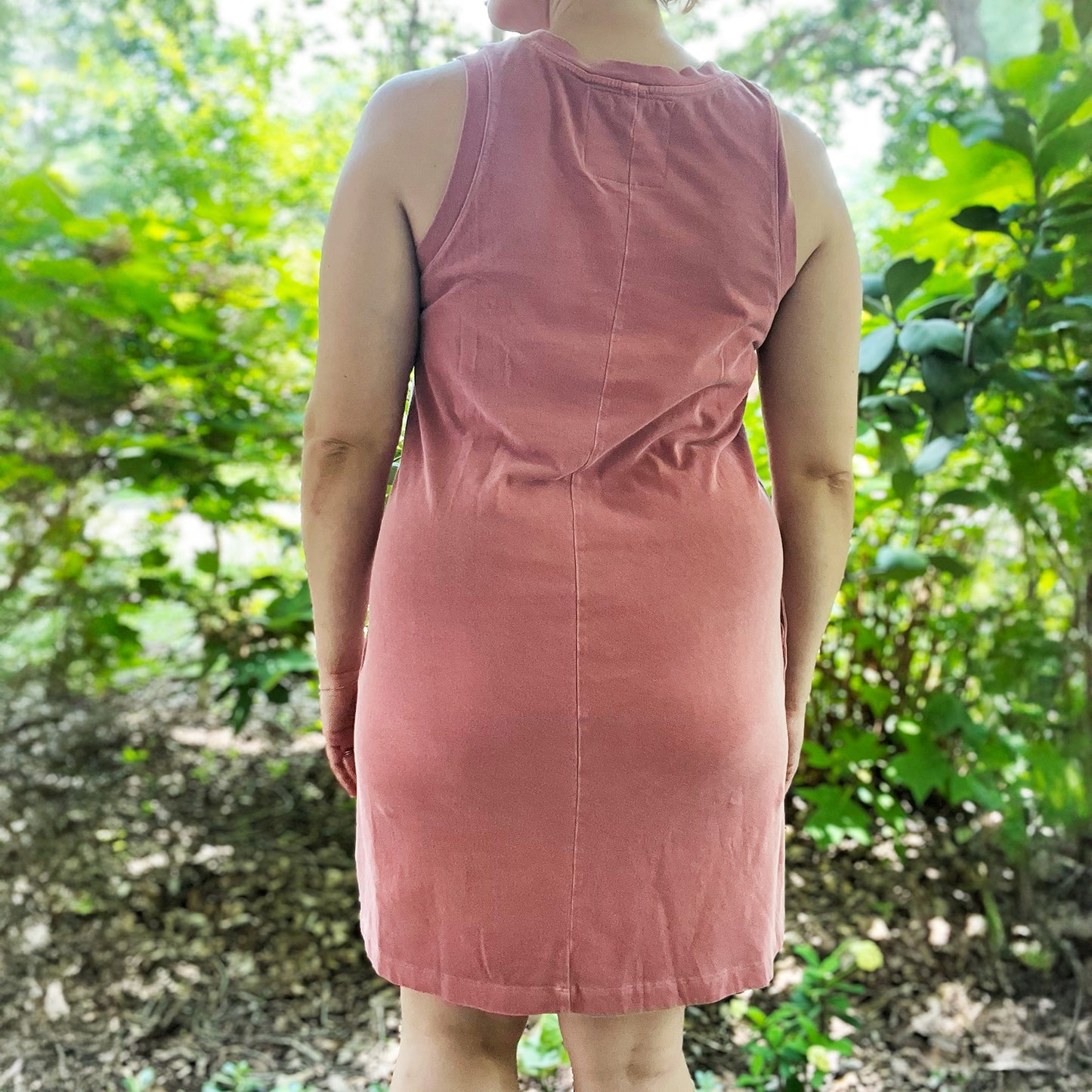 Stronger Together | June Birth Flower | Pink Midi Dress | Medium