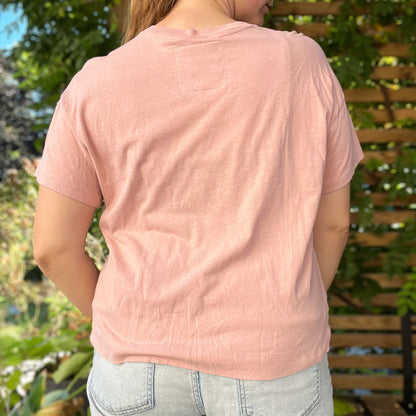 September Birth Flower | Morning Glory | Pink Tee | Medium