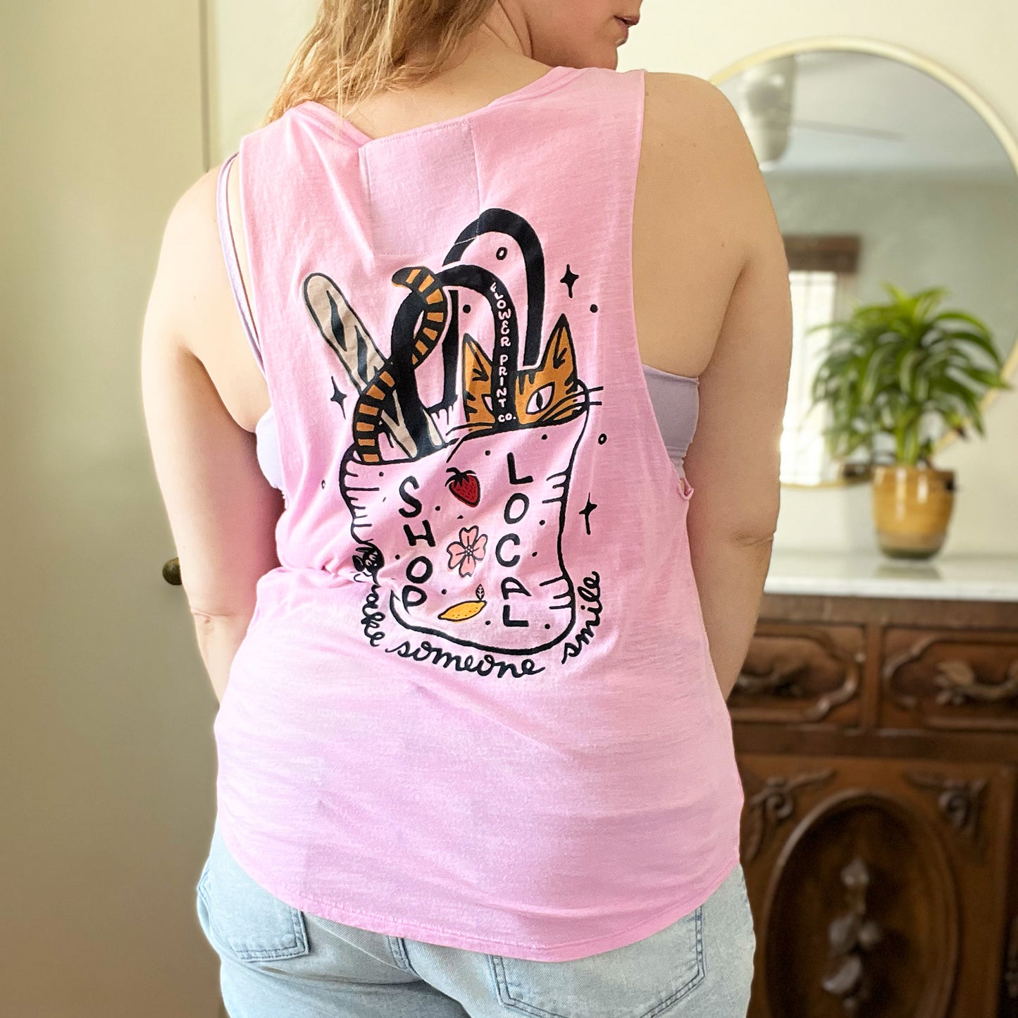 Shop Local | Pink Tank Top | Small