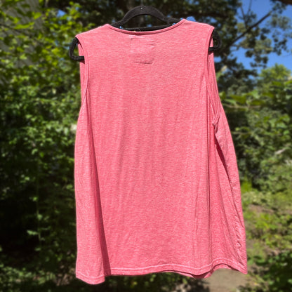 Stay Feral | Opossum | Heather Pink Tank Top | 3X