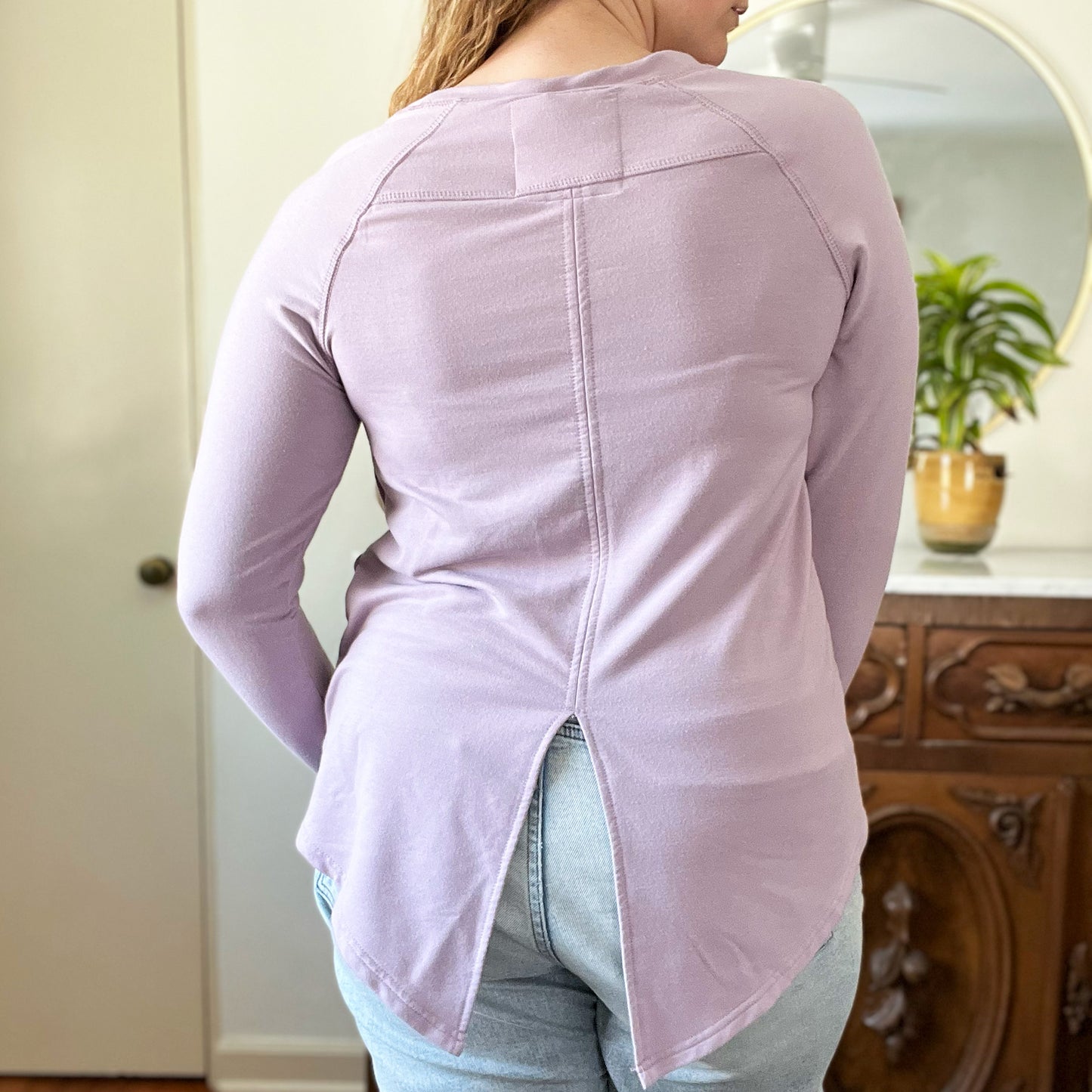 Shop Local | Light Purple Long Sleeve with Thumbholes | Small