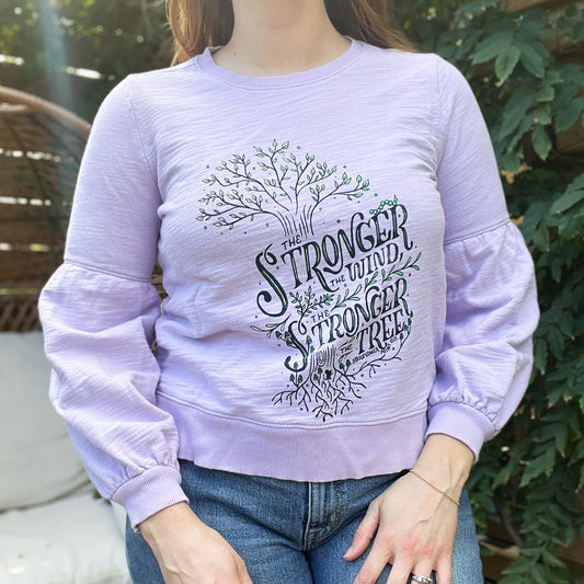 Strong Tree | Light Purple Long Sleeve | Small