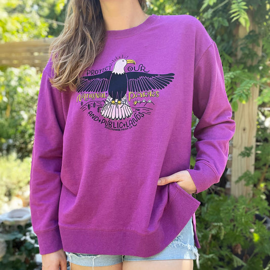 National Parks | Purple Sweatshirt | XL