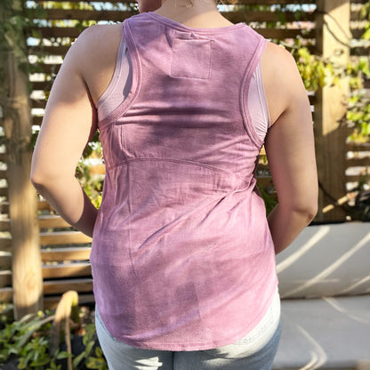 Stay Feral | Opossum | Purple Tiedye Tank Top | Large