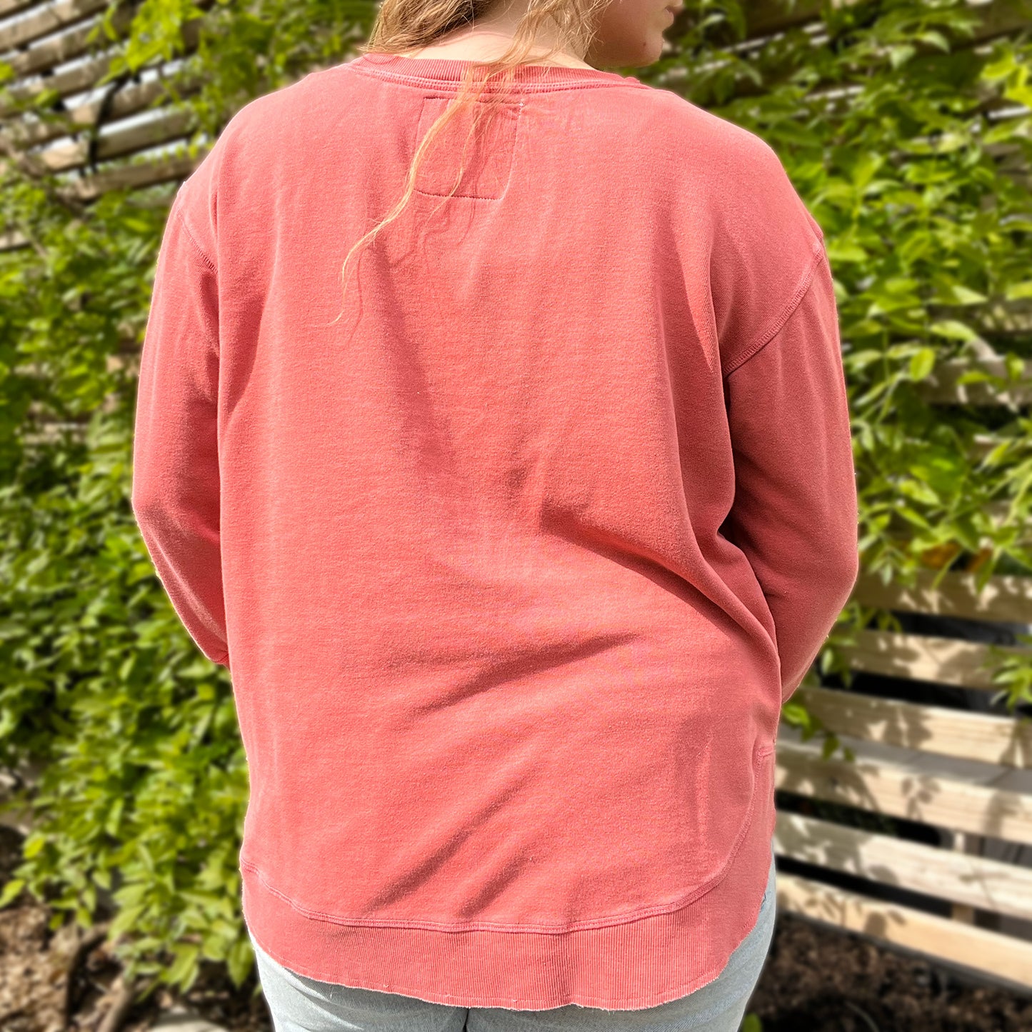 Stronger Together | June Birth Flower | Reddish Pink Lightweight Sweater | XL