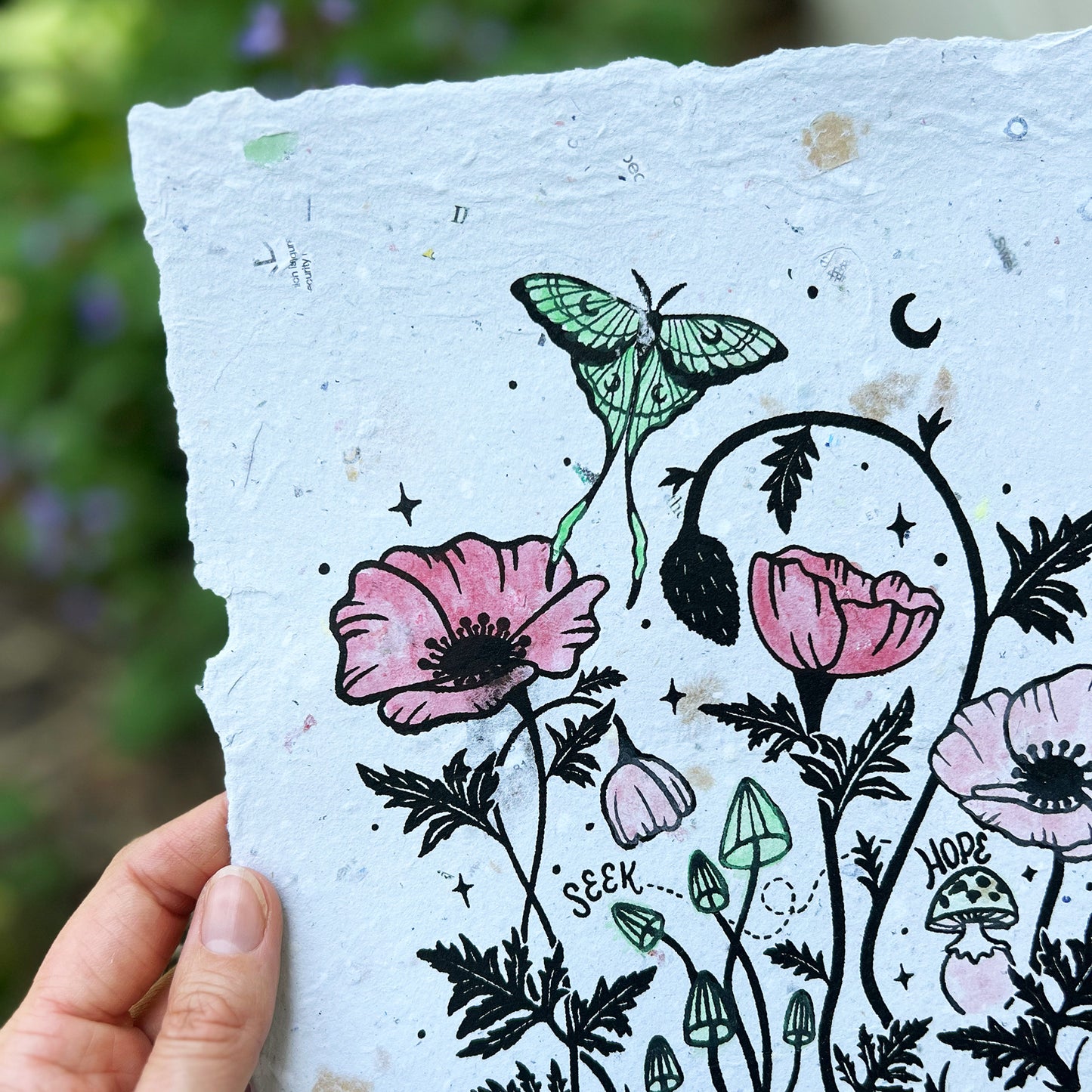 Handmade Paper Poster | Seek Hope