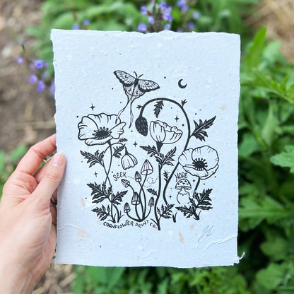 Handmade Paper Poster | Seek Hope