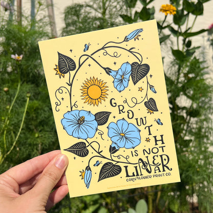 Postcard | September Birth Flower | Morning Glory