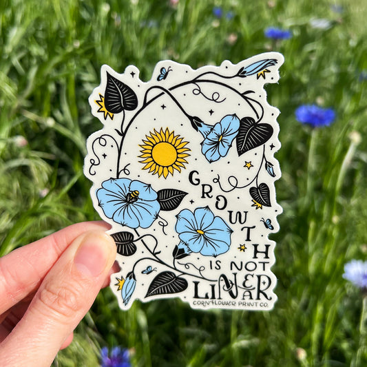 Sticker | September Birth Flower | Morning Glory