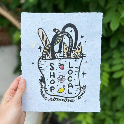 Handmade Paper Poster | Shop Local