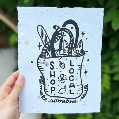 Handmade Paper Poster | Shop Local