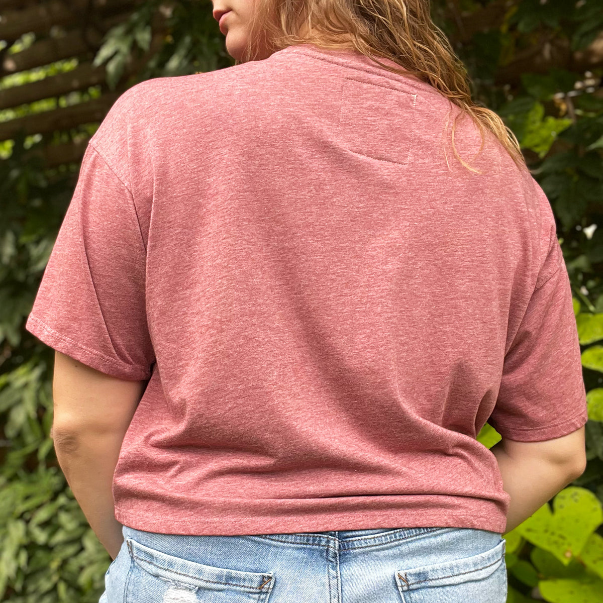 Stay Feral | Opossum | Dusty Pink Crop Top | Medium