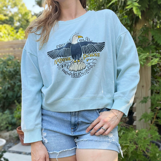 National Parks | Lt. Blue Sweatshirt | Large
