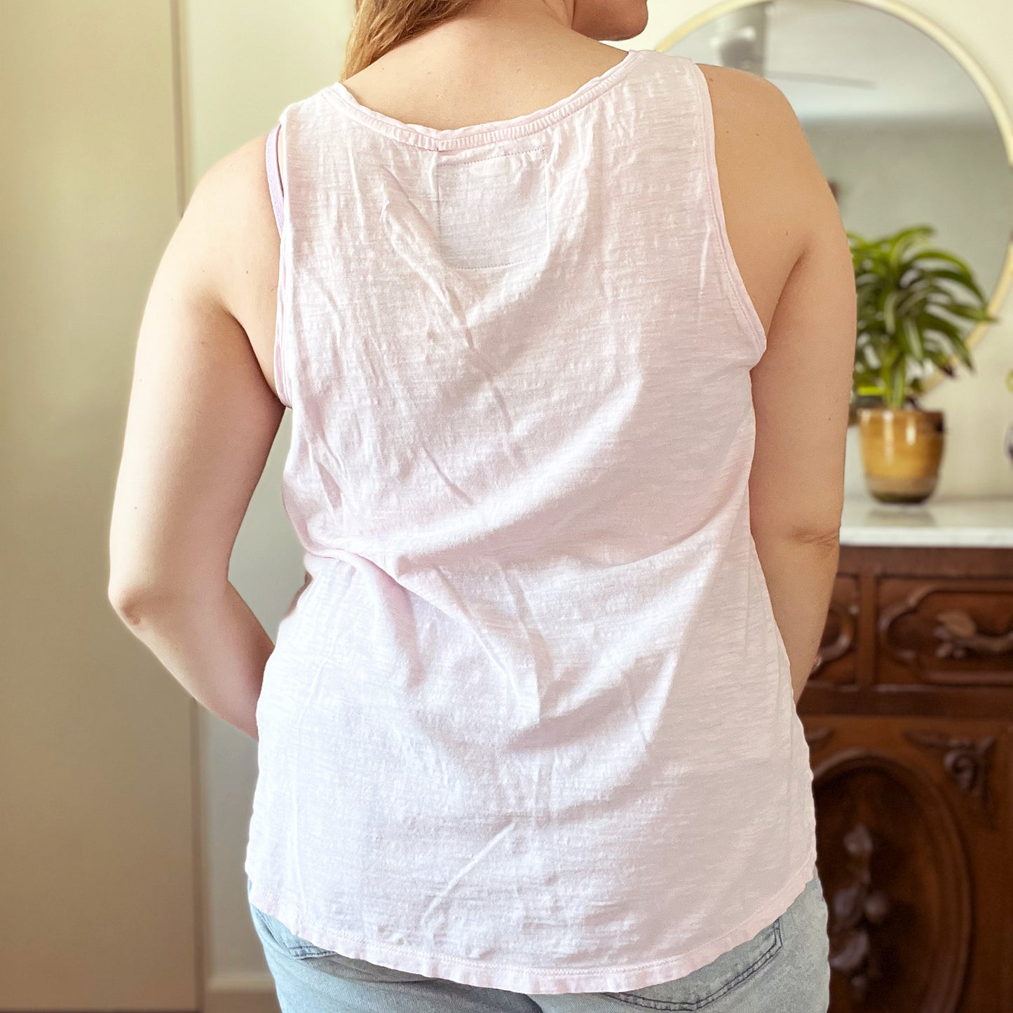 Home Sweet Indiana | Pink Tank Top | Large