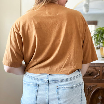 Home Sweet Indiana | Brown Crop Top | 2X