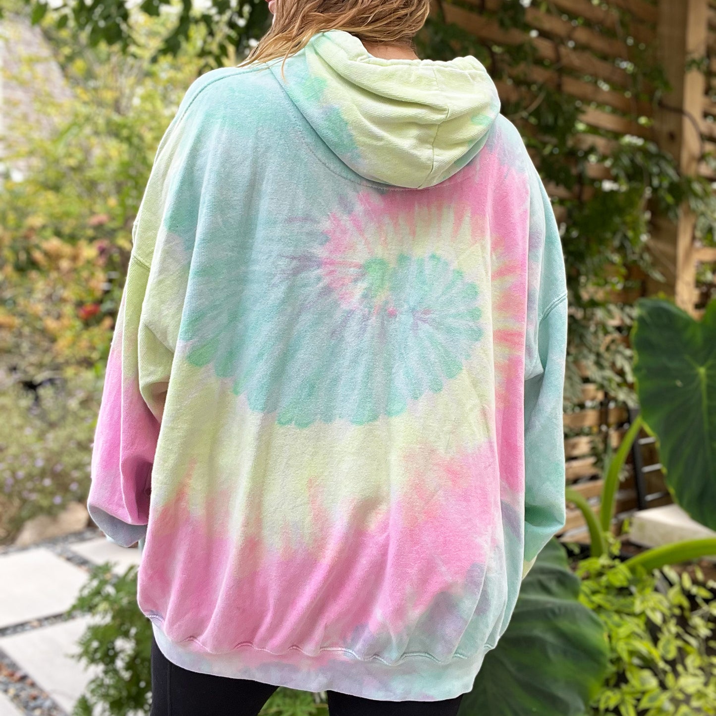 Seek Hope | August Birth Flower | Pastel Tiedye Hoodie Sweatshirt | 3X