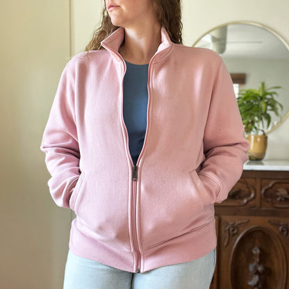 Stay Feral | Opossum | Pink Thick Zip-Up Jacket | Medium
